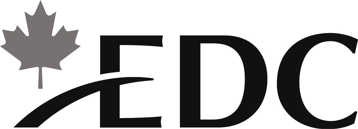 Export Development Canada logo, related to trade and export services.