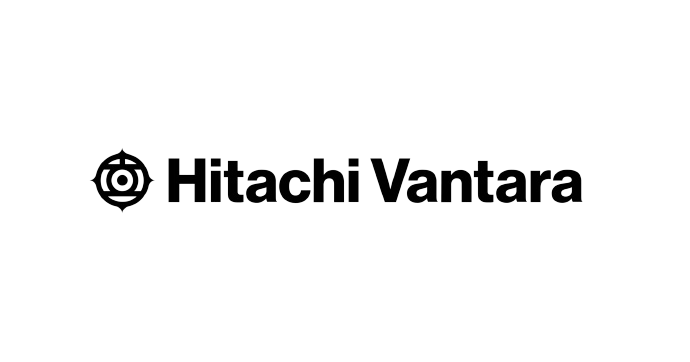 Hitachi Vantara logo, representing data management solutions.