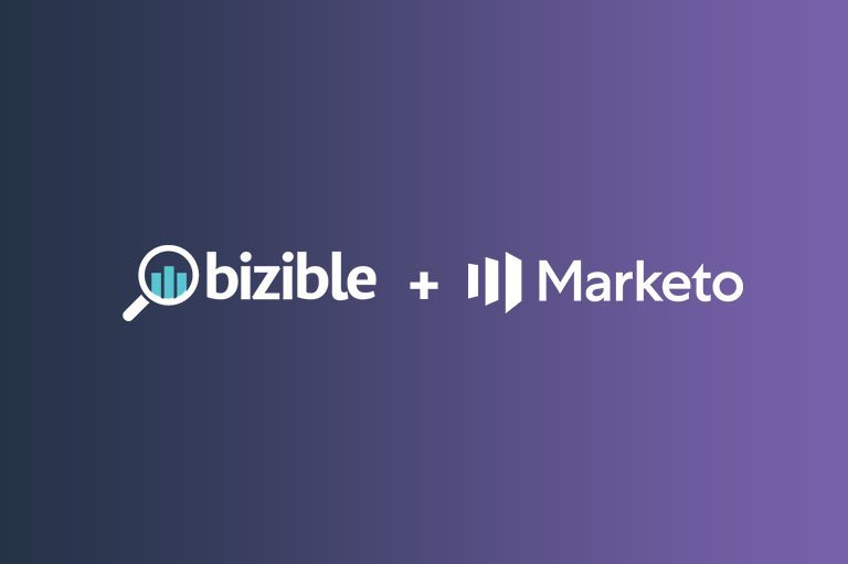 Marketo Measure and Bizible logo, showcasing marketing measurement tools.