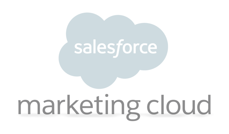 Salesforce Marketing Cloud logo, showcasing CRM and marketing automation tools.