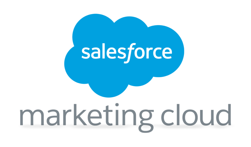 Salesforce Marketing Cloud logo, featuring marketing automation tools.