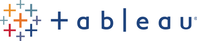 Tableau logo, indicating data visualization capabilities.