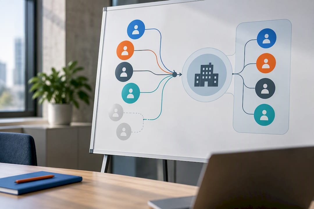 Two-level account and person identity resolution