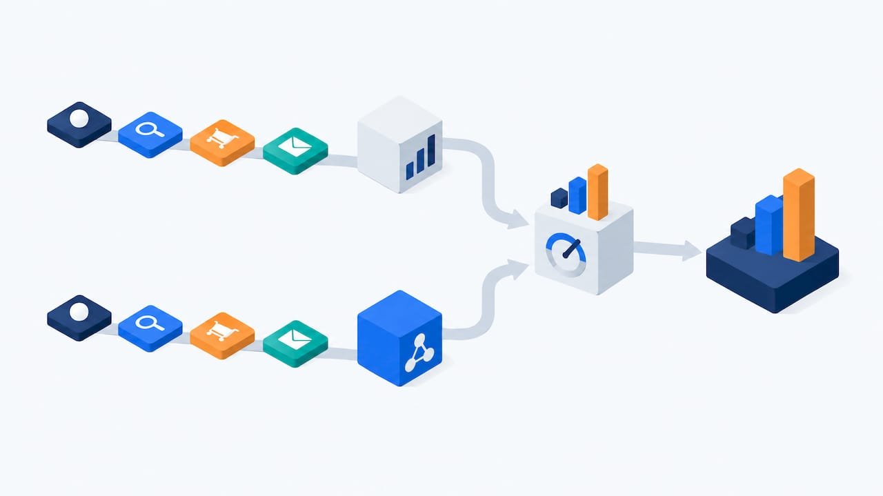 Experiment results calibrating attribution model weights