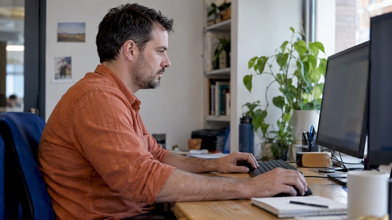 Marketing specialist testing a campaign link