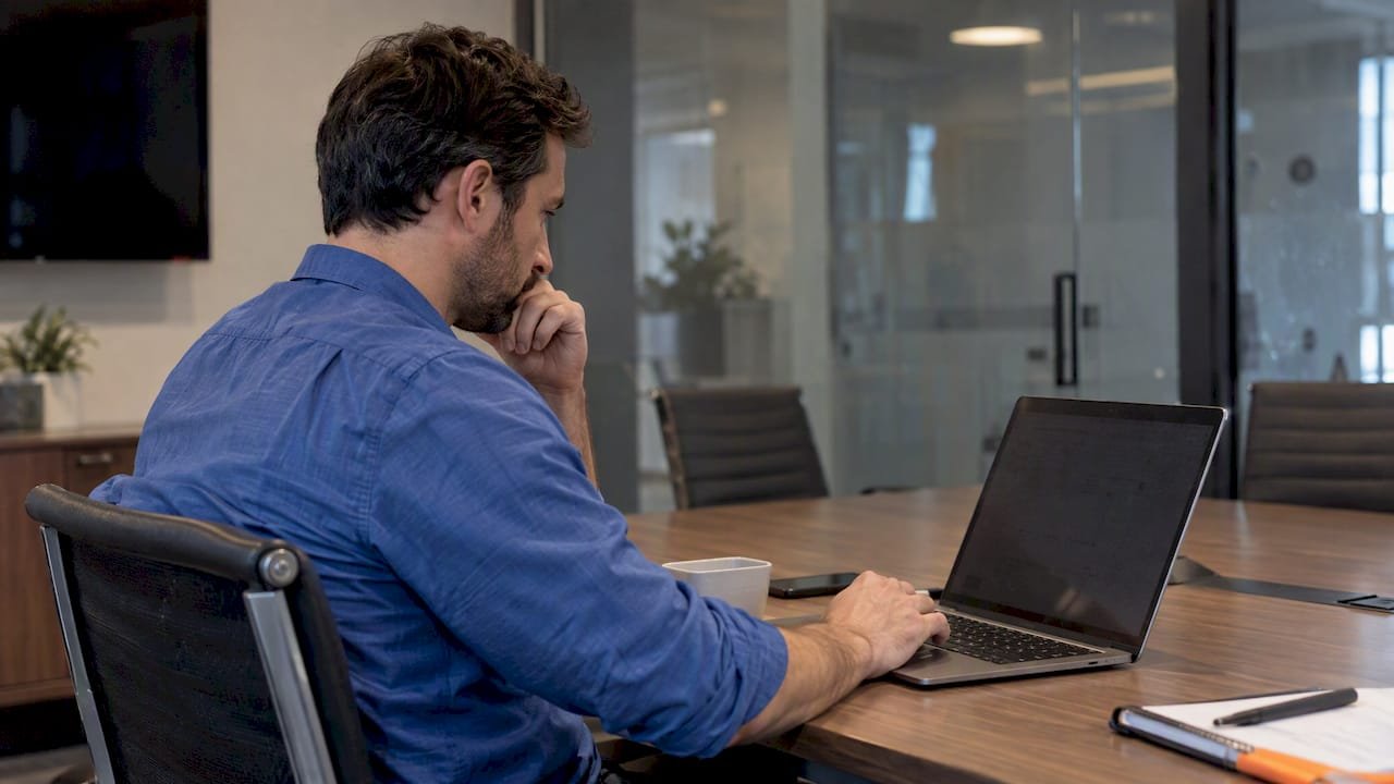 Analyst reviewing pipeline velocity data