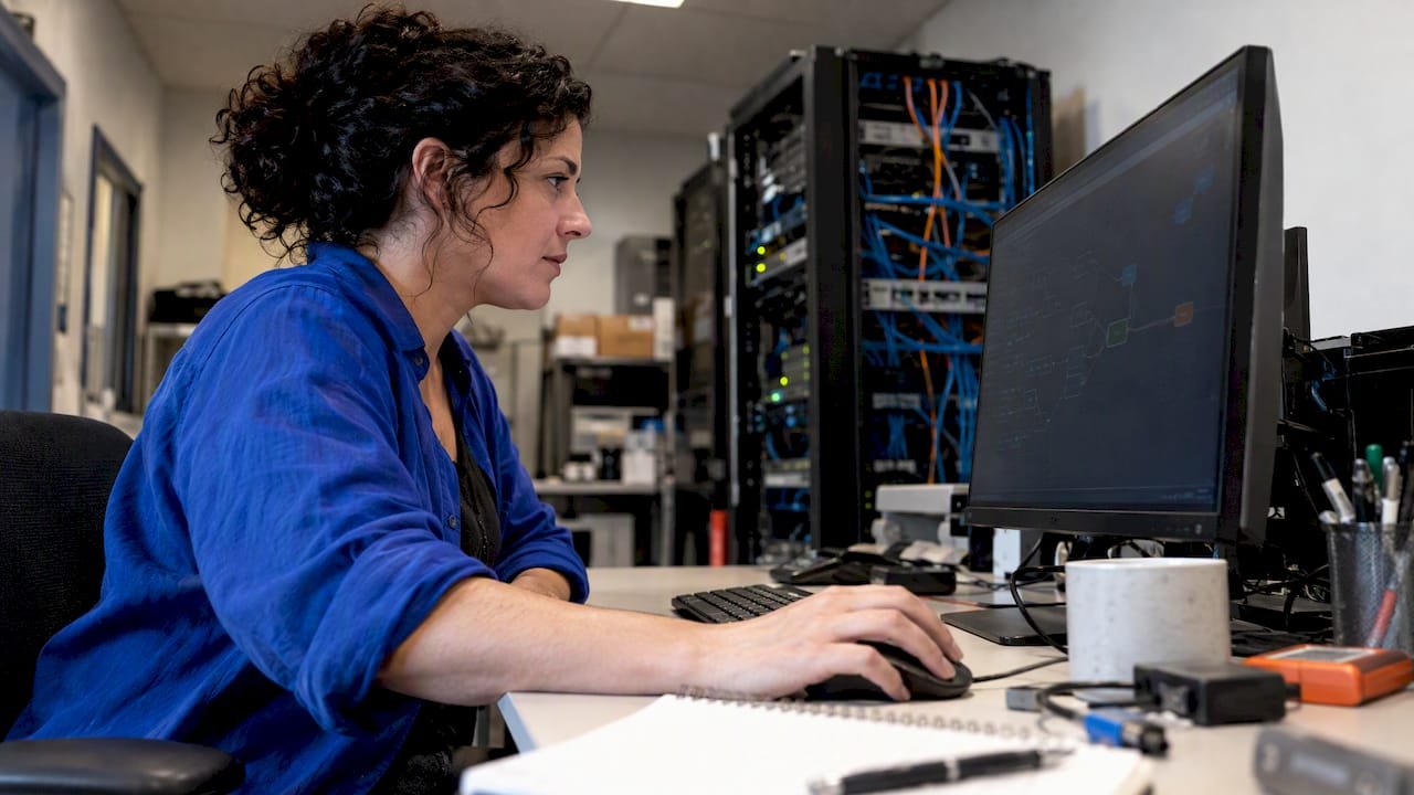 Analyst tracing a marketing metric to sources