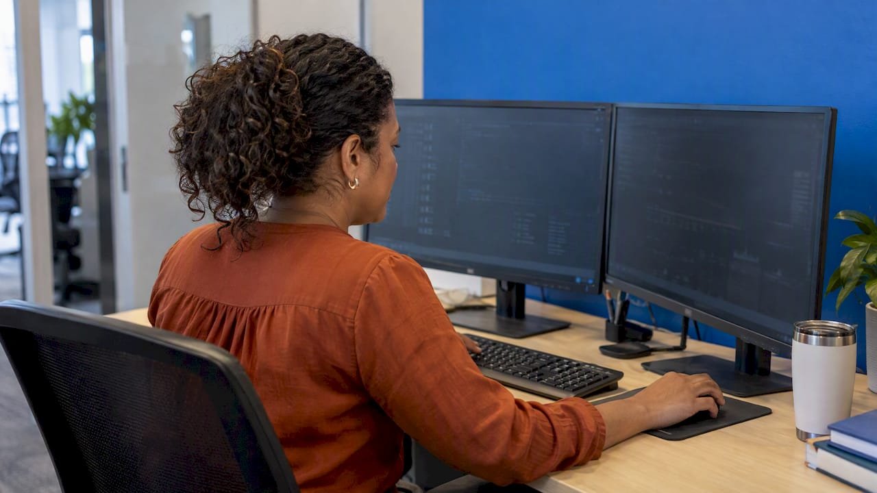 Analyst reviewing real-time pipeline analytics