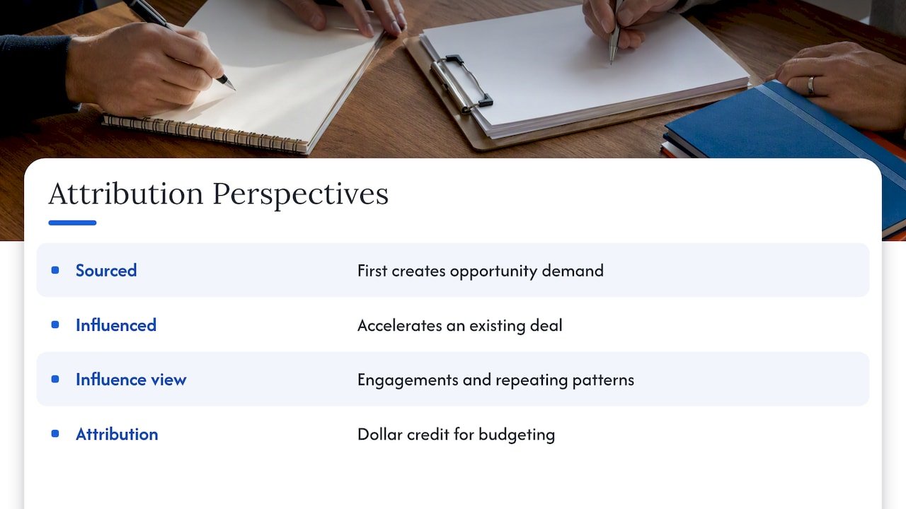 Sourced and influenced attribution compared